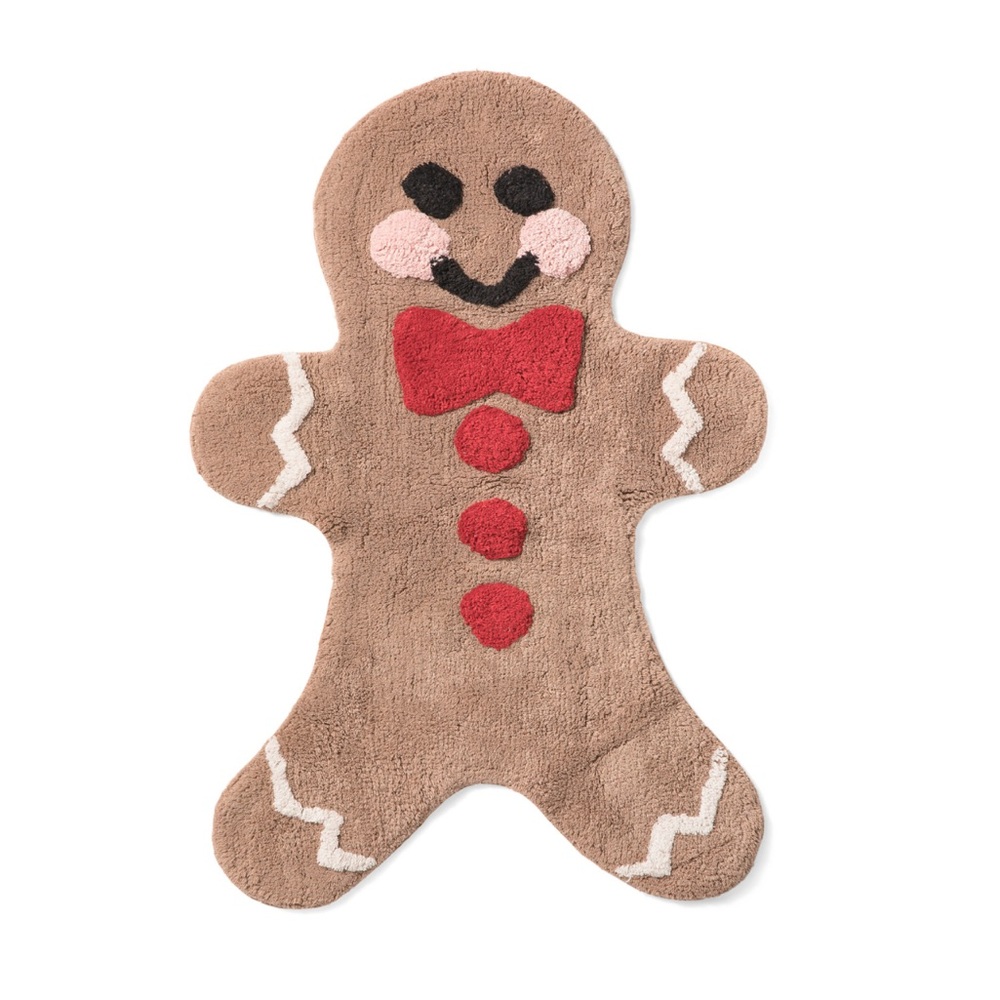 GINGERBREAD Man Holiday Bath Rug Mat